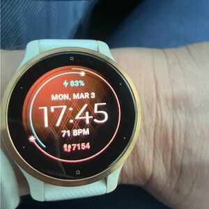 Gold and White Smartwatch